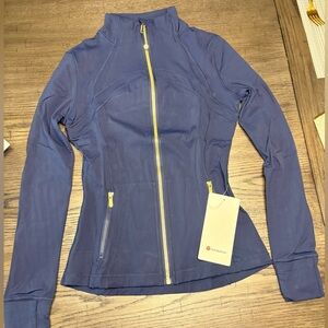 Lululemon Athletica Navy Utility Jacket with Yellow Accents